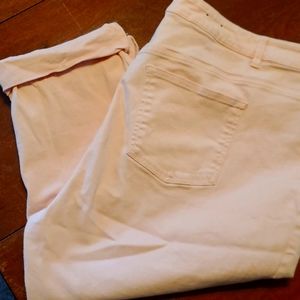 Chaps brand, size 22W, light pink capris.